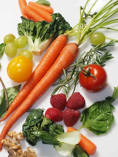 The fruits and vegetables are important source of vitamins and minerals.